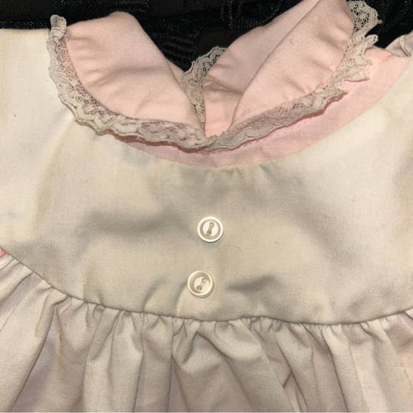 Adorable Pink and White Baby Dress - Picture 3 of 7